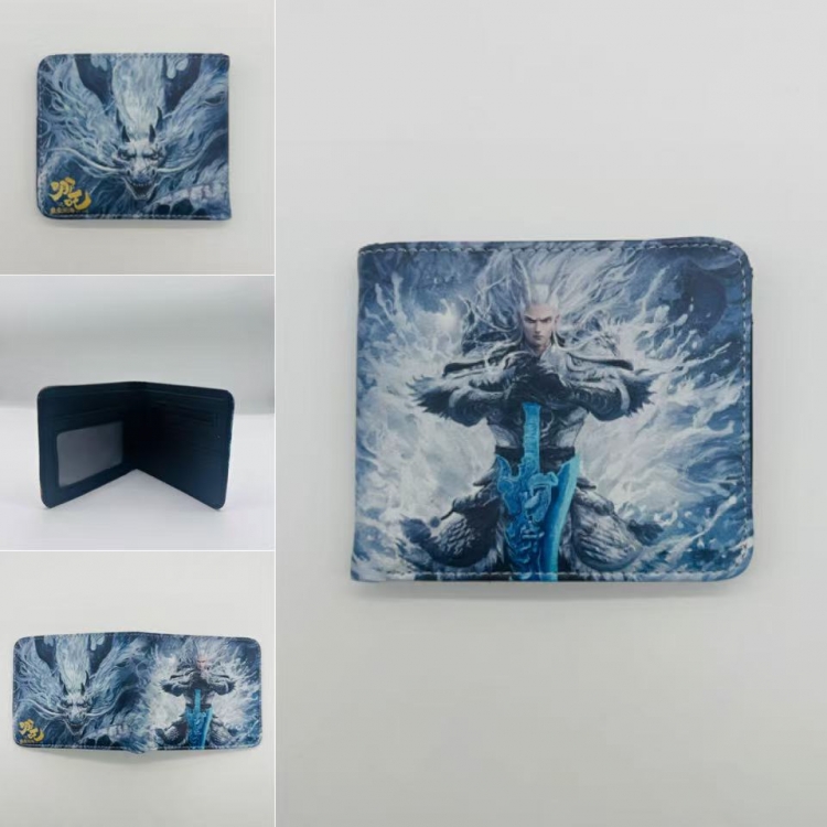 Nezha2 Full color Two fold short card case wallet 11X9.5CM 