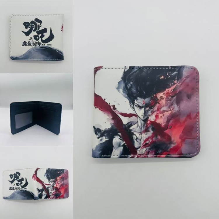 Nezha2 Full color Two fold short card case wallet 11X9.5CM 