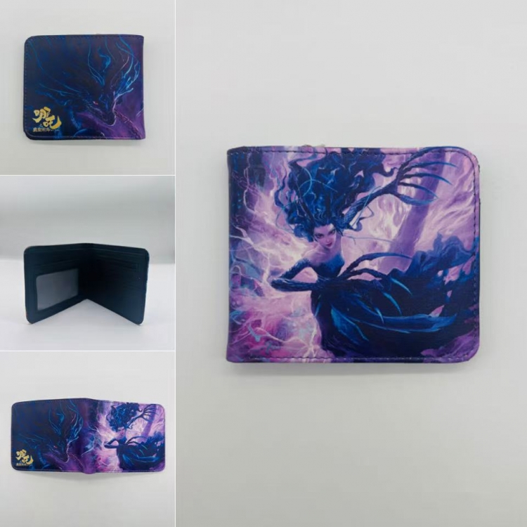 Nezha2 Full color Two fold short card case wallet 11X9.5CM 