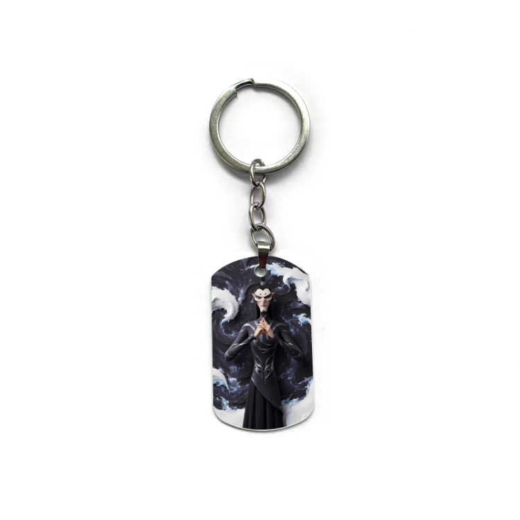 Nezha Anime double-sided full-color printed military brand ring keychain price for 5 pcs