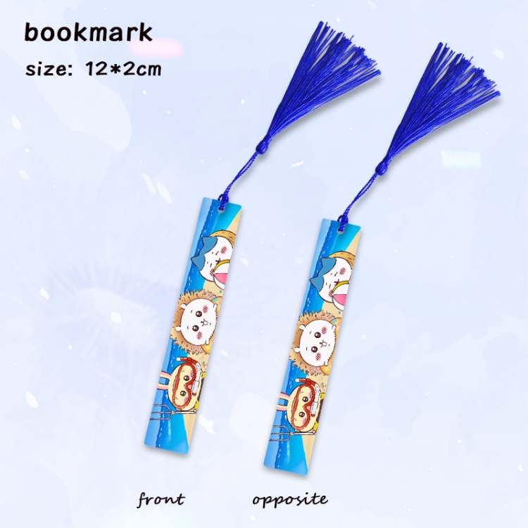 Chiikawa Anime full-color printed metal bookmark pendant price for 5 pcs
