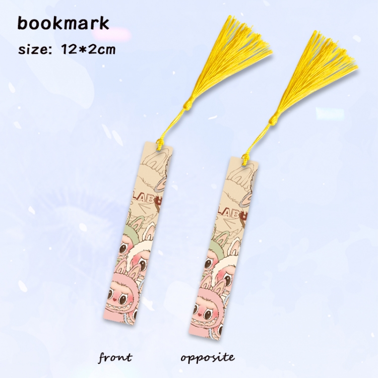 Labubu Anime full-color printed metal bookmark pendant price for 5 pcs