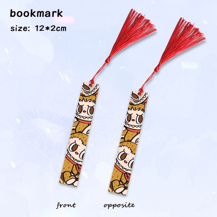 Labubu Anime full-color printed metal bookmark pendant price for 5 pcs