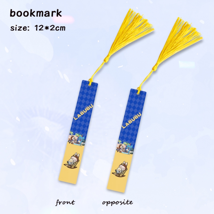 Labubu Anime full-color printed metal bookmark pendant price for 5 pcs