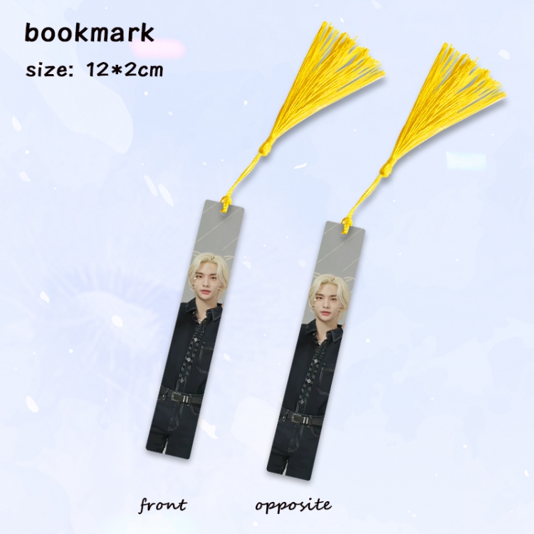 stray-kids Anime full-color printed metal bookmark pendant price for 5 pcs