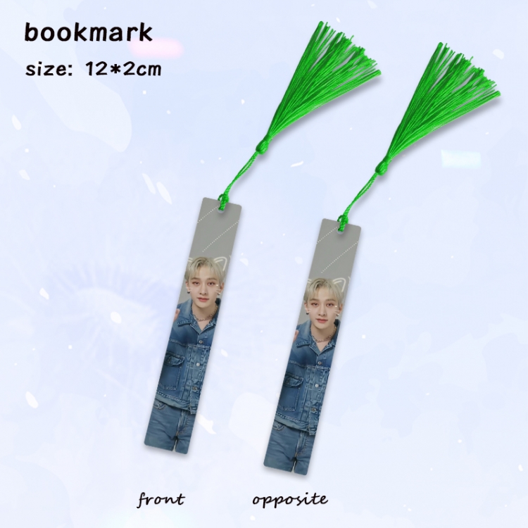 stray-kids Anime full-color printed metal bookmark pendant price for 5 pcs