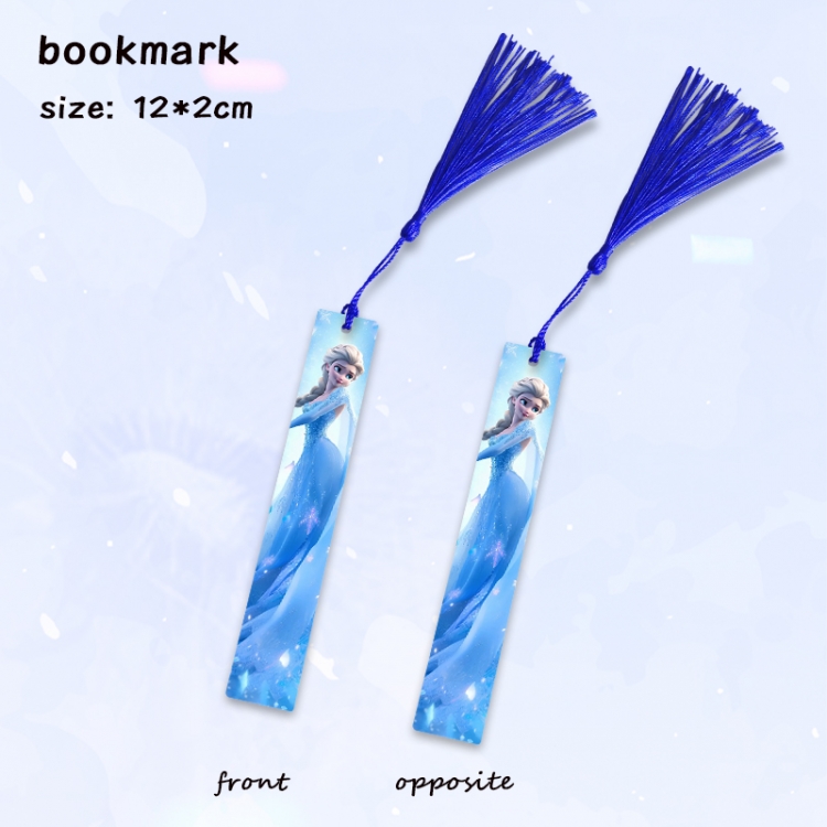 Frozen Anime full-color printed metal bookmark pendant price for 5 pcs