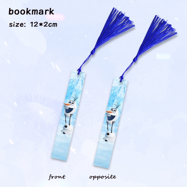 Frozen Anime full-color printed metal bookmark pendant price for 5 pcs