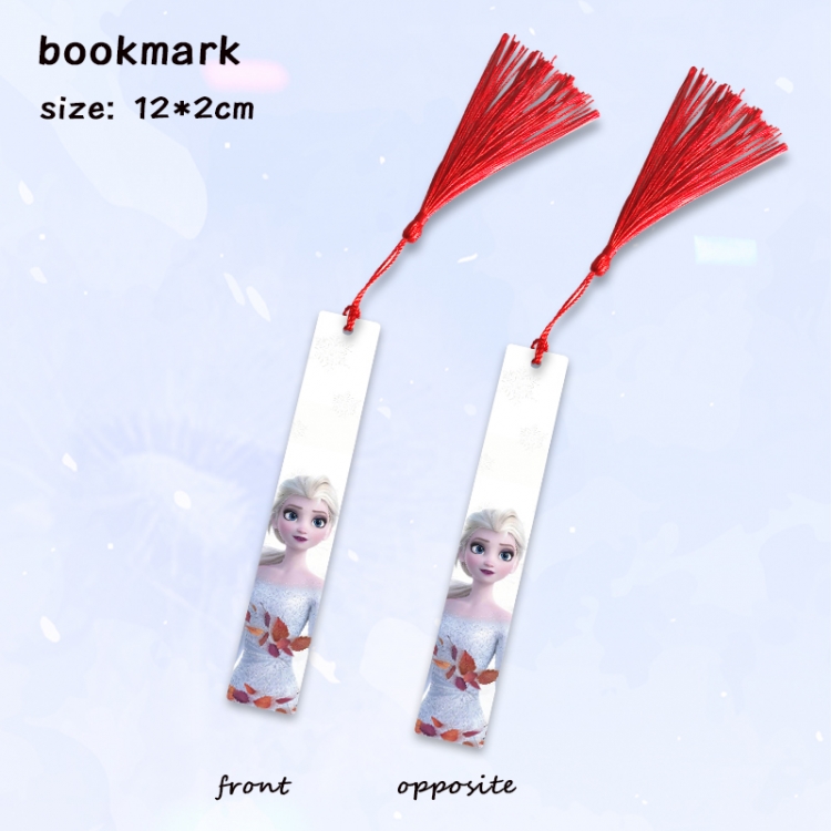 Frozen Anime full-color printed metal bookmark pendant price for 5 pcs