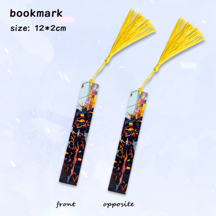 Gundam Anime full-color printed metal bookmark pendant price for 5 pcs
