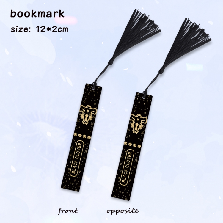 Black Clover Anime full-color printed metal bookmark pendant price for 5 pcs