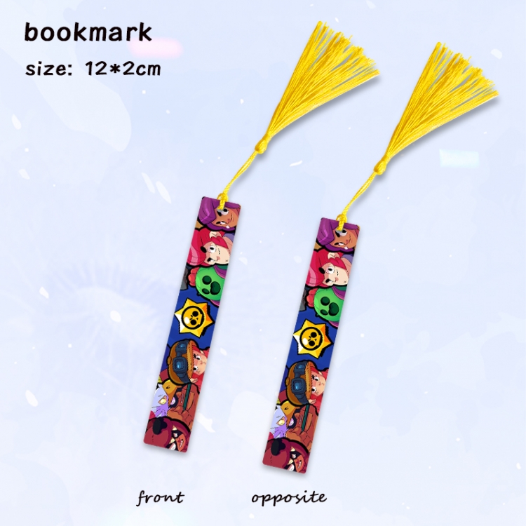 Brawl Stars Anime full-color printed metal bookmark pendant price for 5 pcs