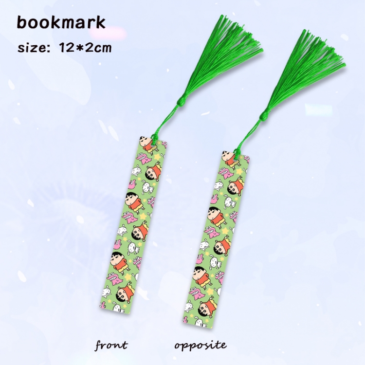 CrayonShin Anime full-color printed metal bookmark pendant price for 5 pcs