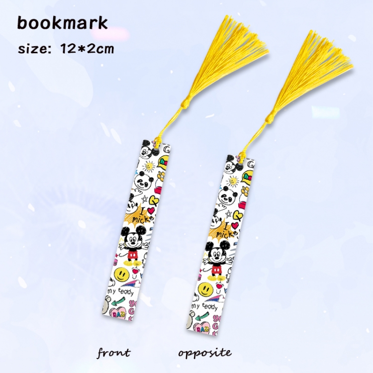 Mickey Anime full-color printed metal bookmark pendant price for 5 pcs