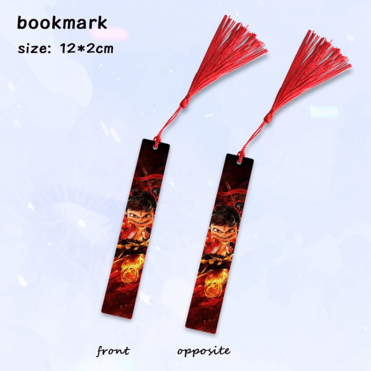 Nezha Anime full-color printed metal bookmark pendant price for 5 pcs
