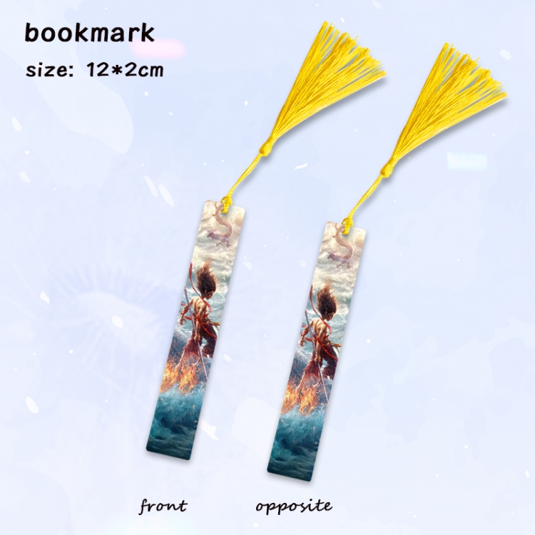 Nezha Anime full-color printed metal bookmark pendant price for 5 pcs