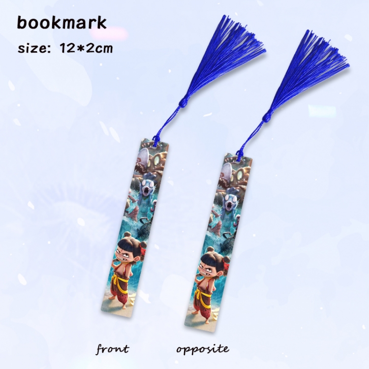 Nezha Anime full-color printed metal bookmark pendant price for 5 pcs