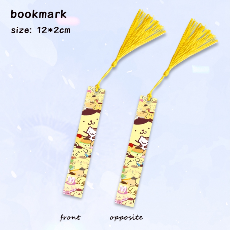 sanrio Anime full-color printed metal bookmark pendant price for 5 pcs