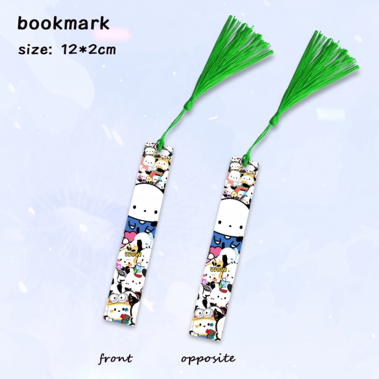 sanrio Anime full-color printed metal bookmark pendant price for 5 pcs