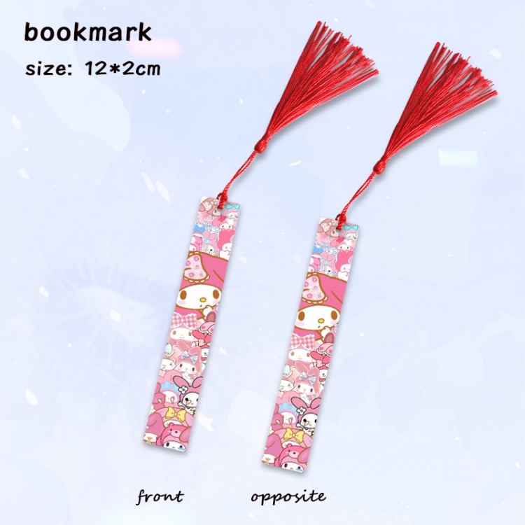 sanrio Anime full-color printed metal bookmark pendant price for 5 pcs