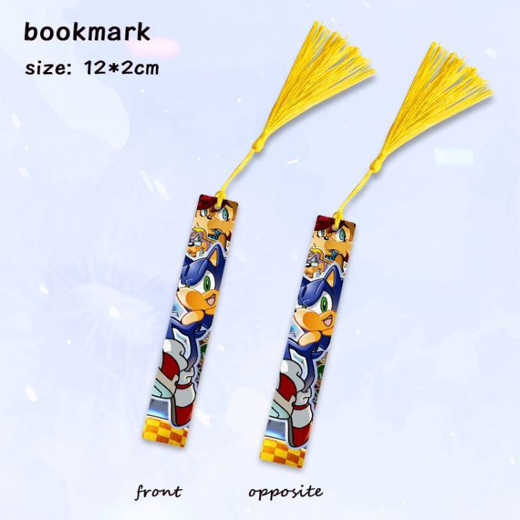 Sonic The Hedgehog Anime full-color printed metal bookmark pendant price for 5 pcs