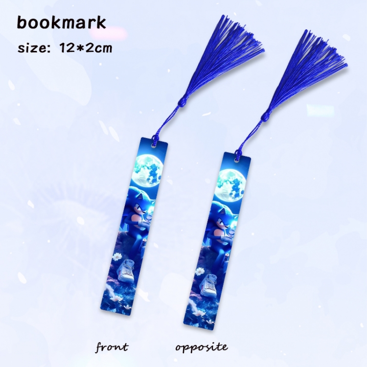Sonic The Hedgehog Anime full-color printed metal bookmark pendant price for 5 pcs