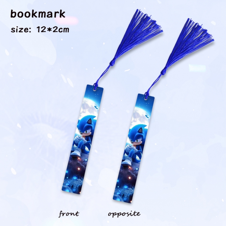 Sonic The Hedgehog Anime full-color printed metal bookmark pendant price for 5 pcs