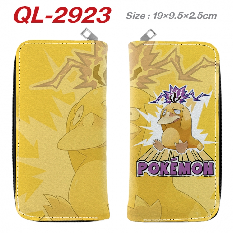 Pokemon Anime peripheral PU leather full-color long zippered wallet 19.5x9.5x2.5cm QL-2923
