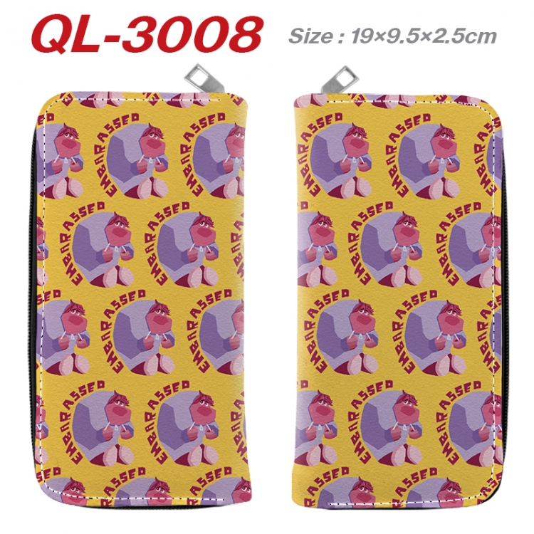 Inside Out Anime peripheral PU leather full-color long zippered wallet 19.5x9.5x2.5cm QL-3008
