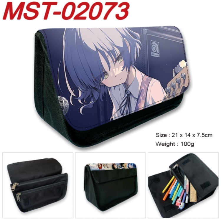 BOCCHI THE ROCK! Anime Velcro canvas zipper pencil case Pencil Bag 21x14x7.5cm MST-02073