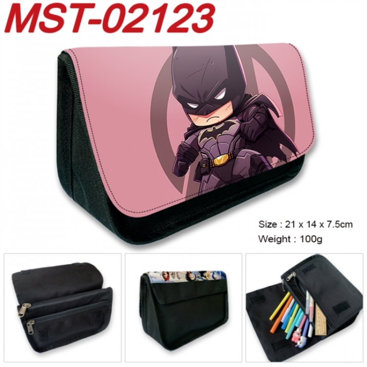 Marvel Anime Velcro canvas zipper pencil case Pencil Bag 21x14x7.5cm MST-02123