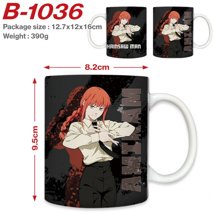 Chainsaw man Anime printed ceramic mug 400ml (single carton foam packaging) B-1036