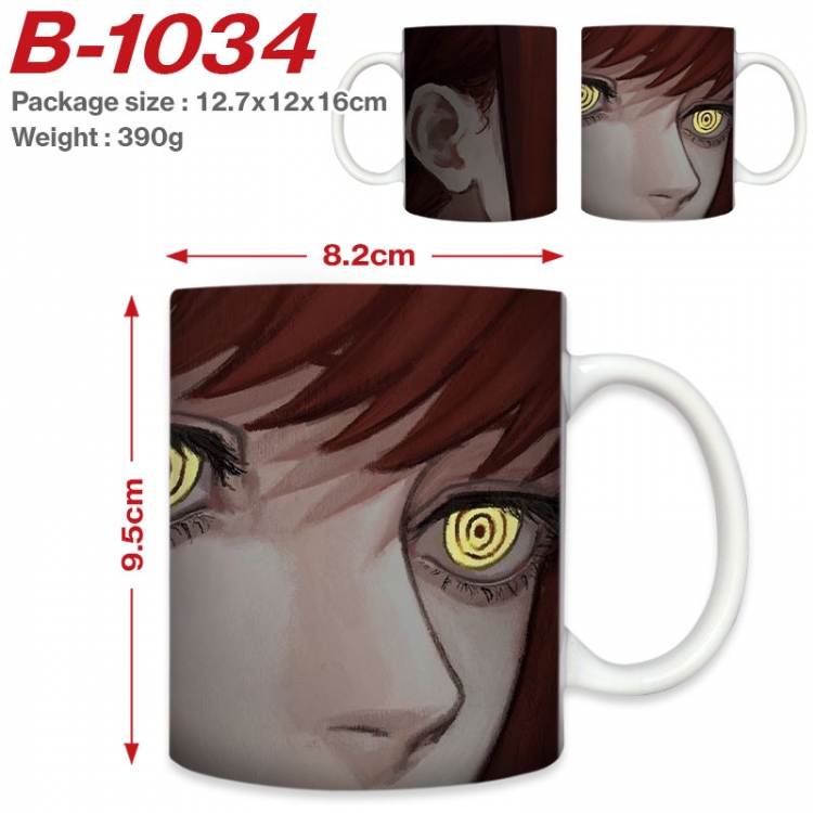 Chainsaw man Anime printed ceramic mug 400ml (single carton foam packaging) B-1034