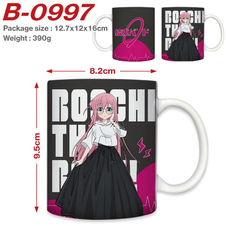 BOCCHI THE ROCK! Anime printed ceramic mug 400ml (single carton foam packaging)  B-0997