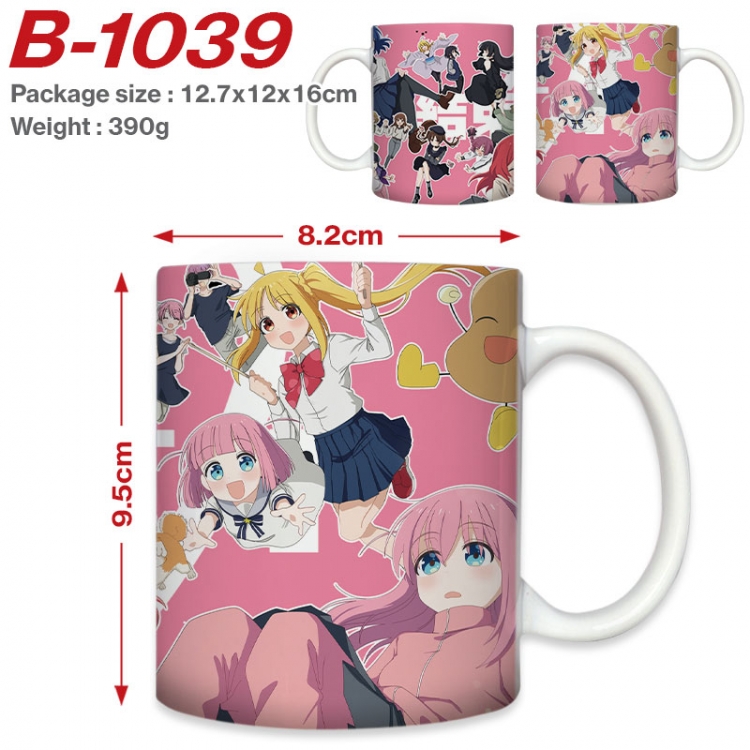 BOCCHI THE ROCK! Anime printed ceramic mug 400ml (single carton foam packaging)  B-1039