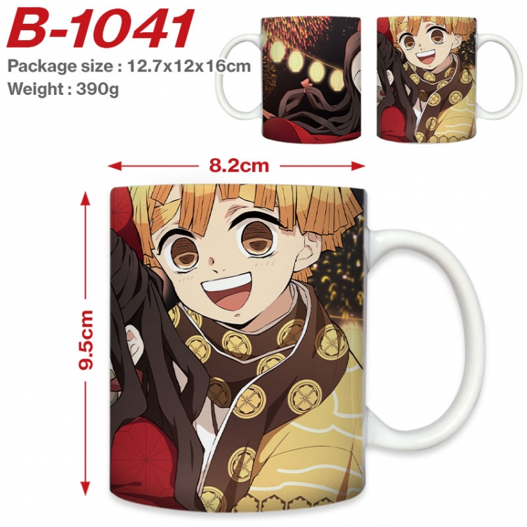 Demon Slayer Kimets Anime printed ceramic mug 400ml (single carton foam packaging)  B-1041
