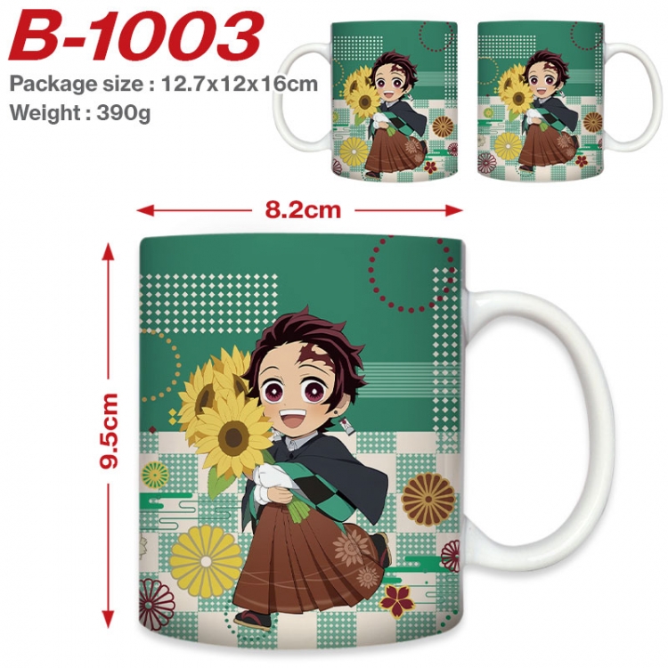 Demon Slayer Kimets Anime printed ceramic mug 400ml (single carton foam packaging) B-1003
