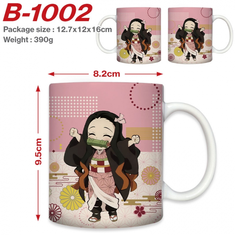 Demon Slayer Kimets Anime printed ceramic mug 400ml (single carton foam packaging)  B-1002