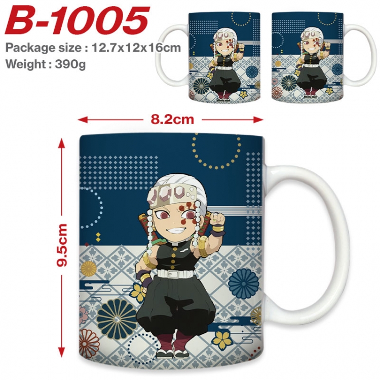 Demon Slayer Kimets Anime printed ceramic mug 400ml (single carton foam packaging)  B-1005