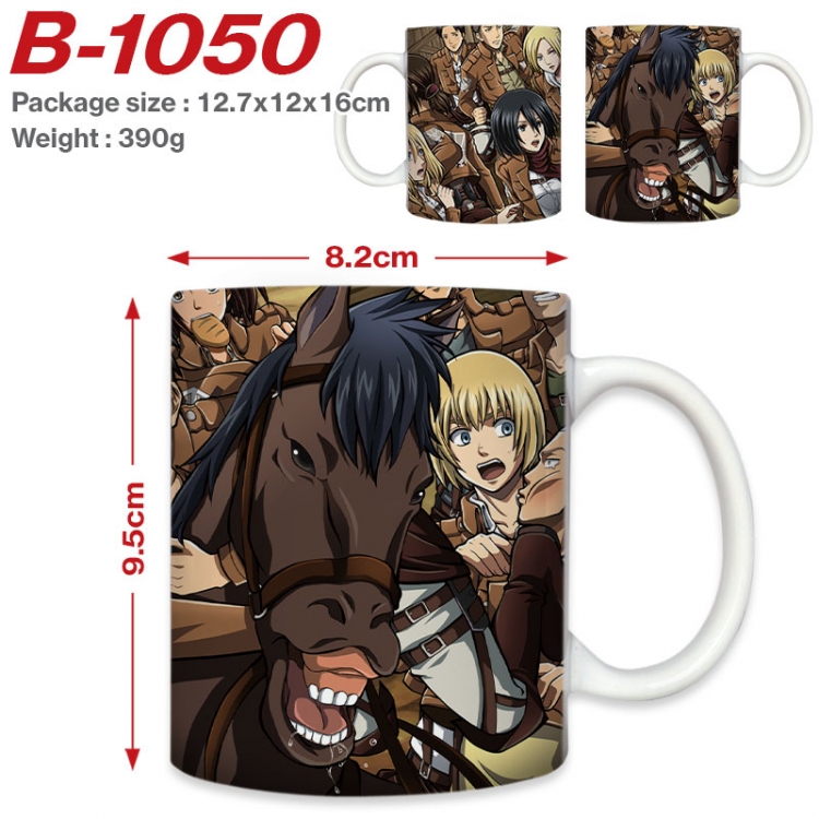 Shingeki no Kyojin Anime printed ceramic mug 400ml (single carton foam packaging)  B-1050