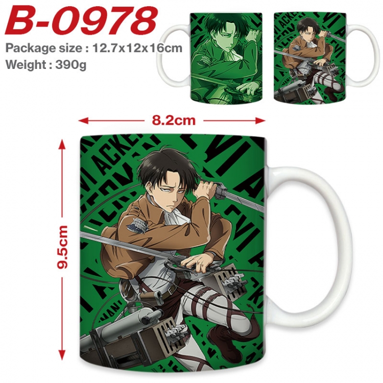 Shingeki no Kyojin Anime printed ceramic mug 400ml (single carton foam packaging)   B-0978