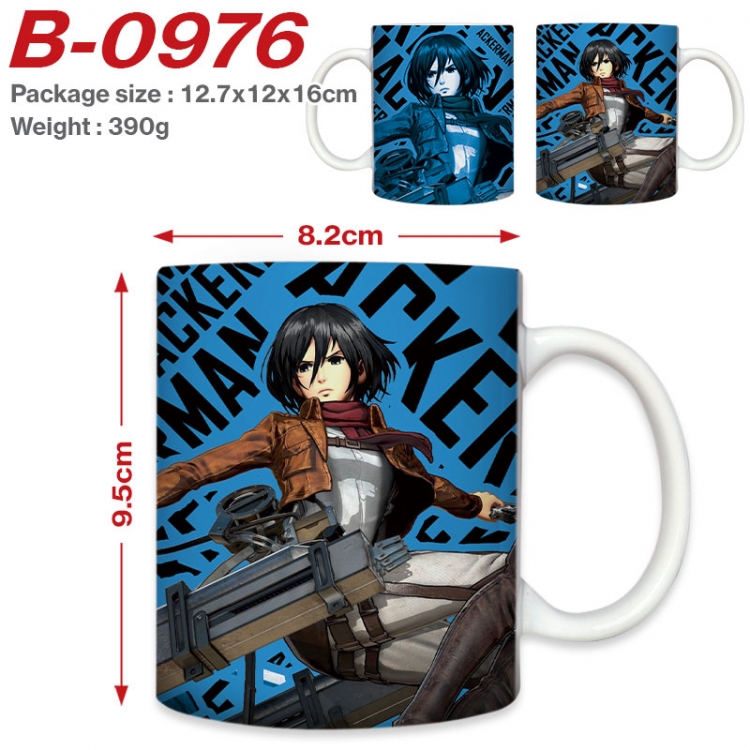 Shingeki no Kyojin Anime printed ceramic mug 400ml (single carton foam packaging) B-0976