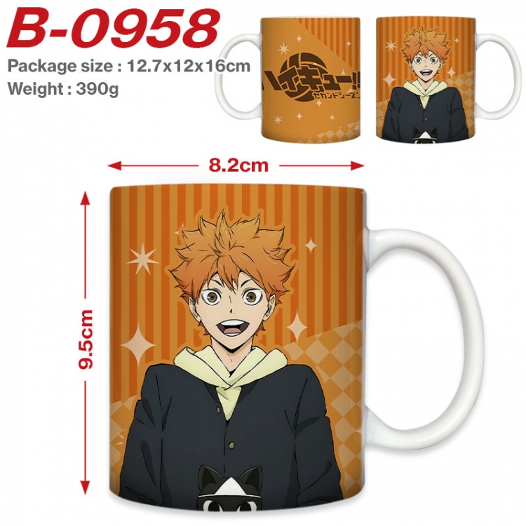 Haikyuu!! Anime printed ceramic mug 400ml (single carton foam packaging) B-0958