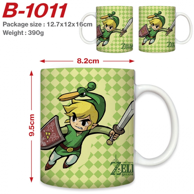 The Legend of Zelda Anime printed ceramic mug 400ml (single carton foam packaging) B-1011