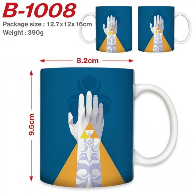 The Legend of Zelda Anime printed ceramic mug 400ml (single carton foam packaging) B-1008