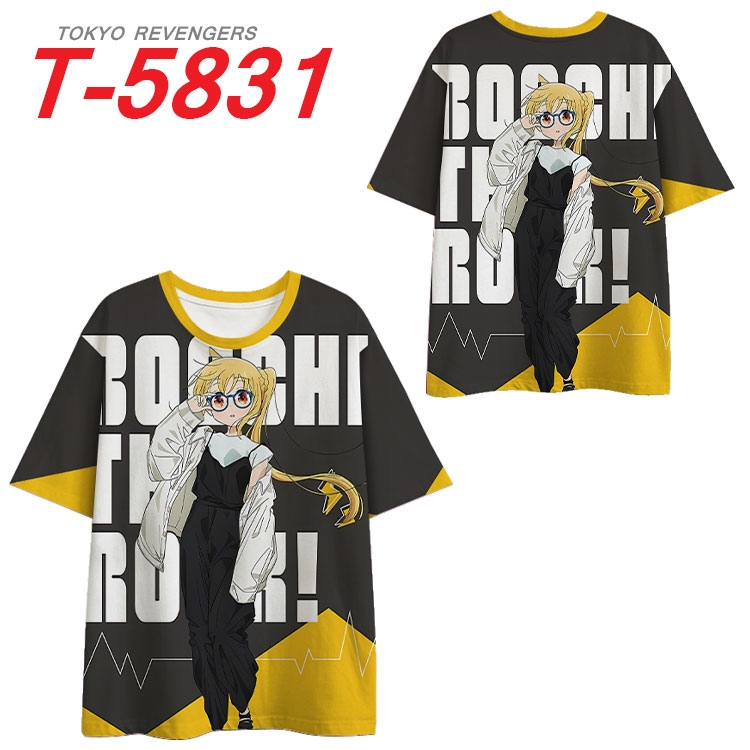 BOCCHI THE ROCK! Anime Full Color Milk Silk Short Sleeve T-Shirt from S to 6XL