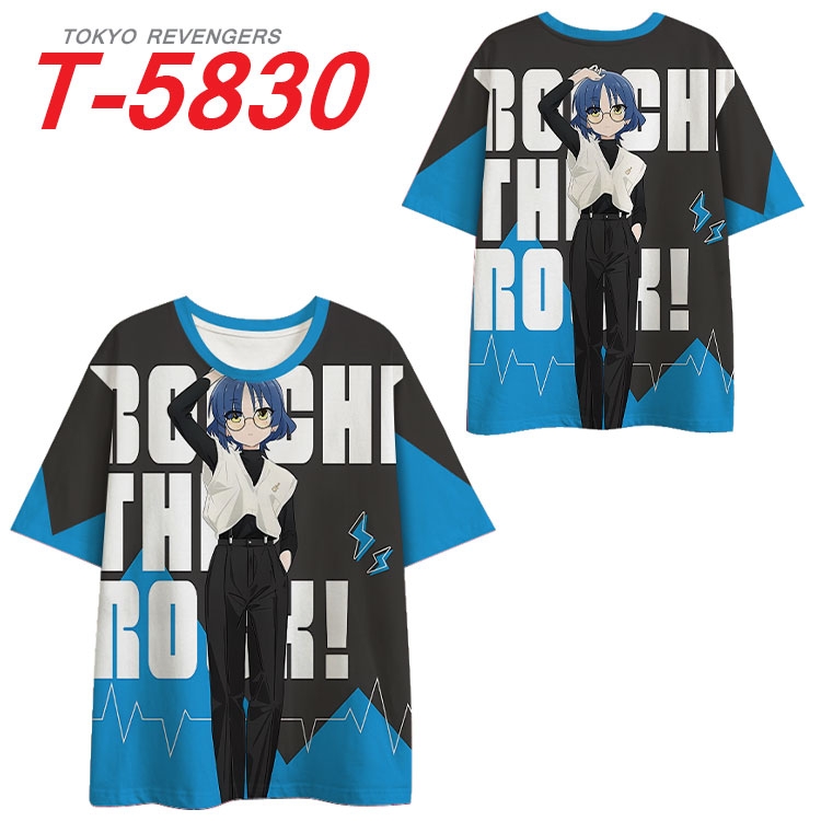 BOCCHI THE ROCK! Anime Full Color Milk Silk Short Sleeve T-Shirt from S to 6XL