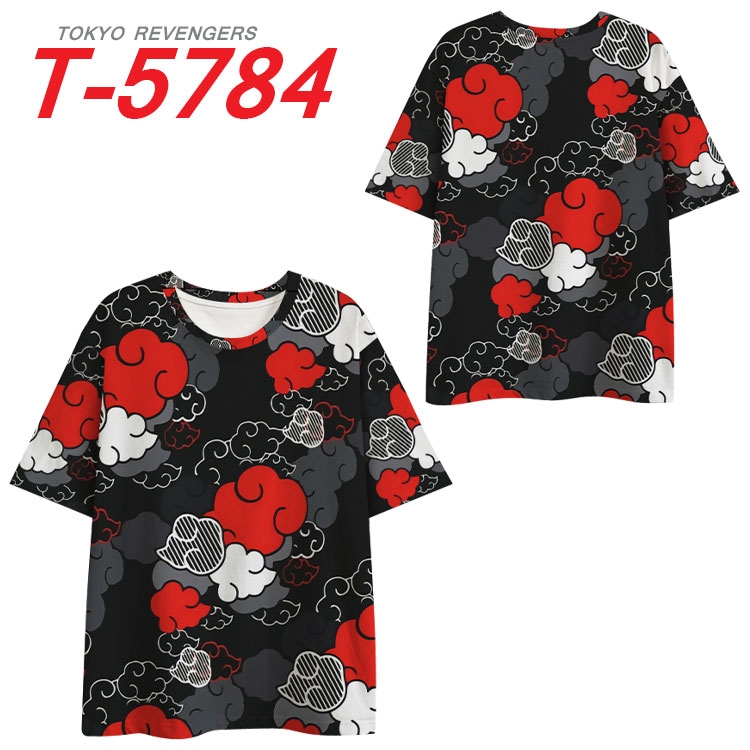 Naruto Anime Full Color Milk Silk Short Sleeve T-Shirt from S to 6XL T-5784