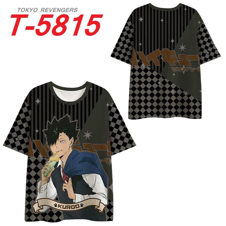 Haikyuu!! Anime Full Color Milk Silk Short Sleeve T-Shirt from S to 6XL T-5815