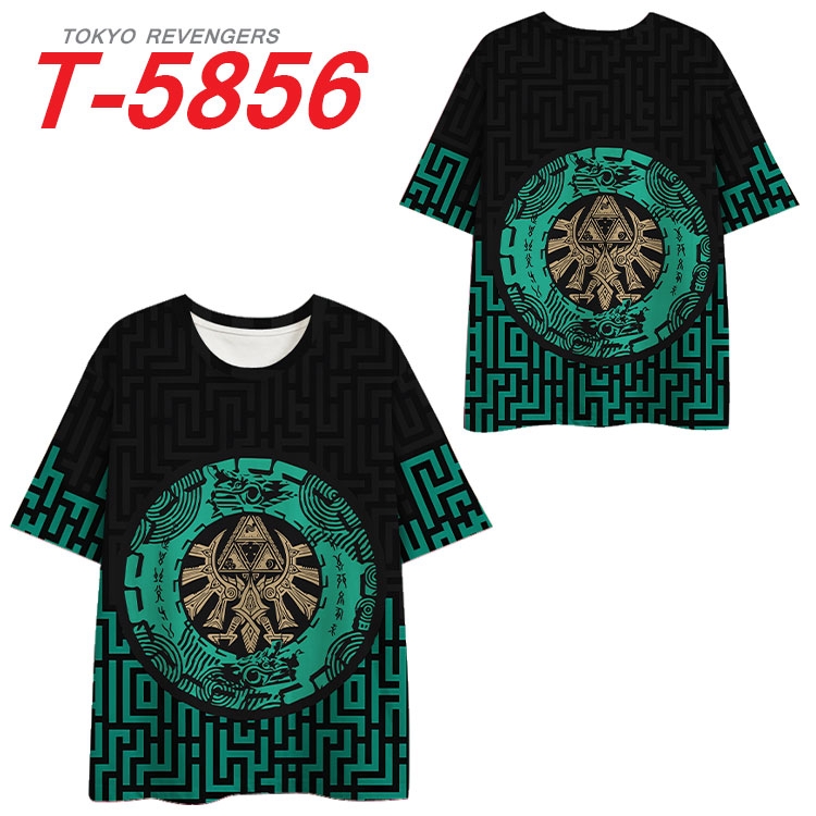 The Legend of Zelda Anime Full Color Milk Silk Short Sleeve T-Shirt from S to 6XL T-5856